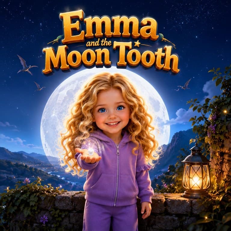 Emma and the Moon Tooth — a real sample book KindFable made from one photo