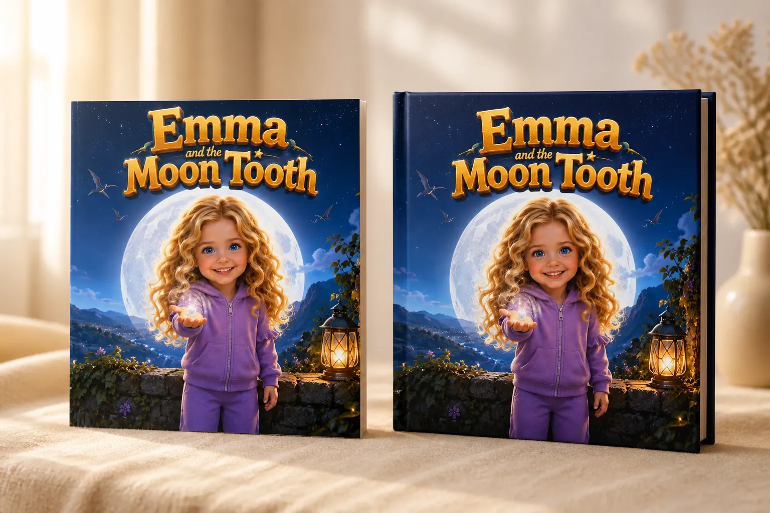 A KindFable hardcover and softcover book, printed and bound
