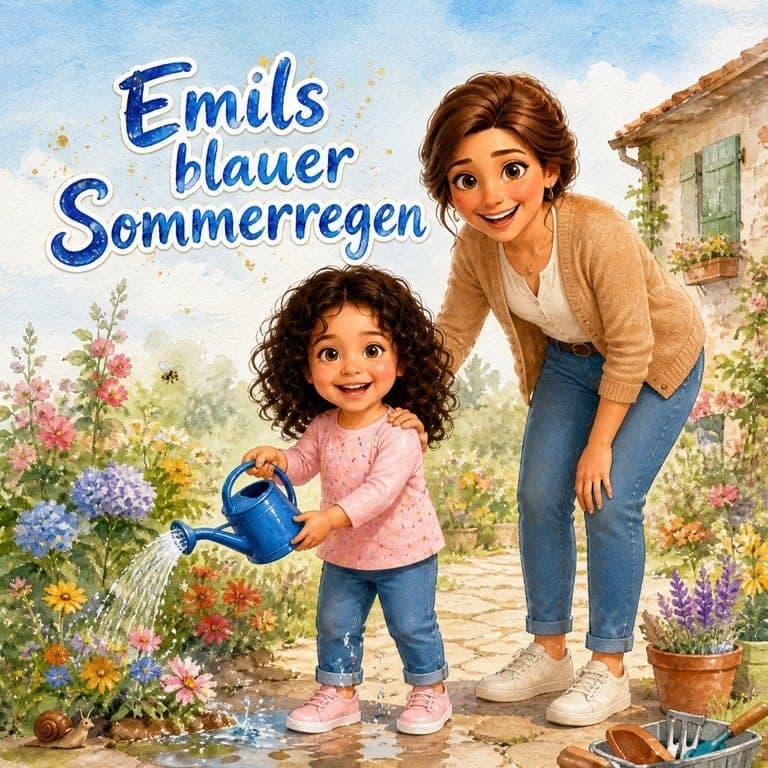The cover of Emils blauer Sommerregen