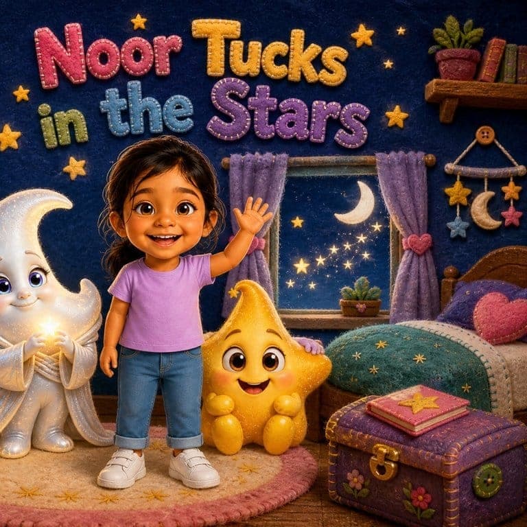 The cover of Noor Tucks in the Stars