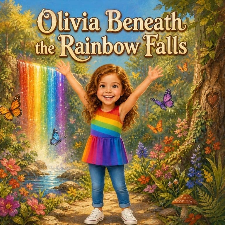 The cover of Olivia Beneath the Rainbow Falls