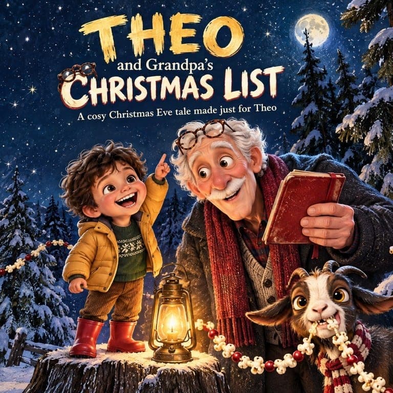 The cover of Your Child and Grandpa's Christmas List