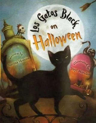Cover of Los Gatos Black on Halloween by Marisa Montes