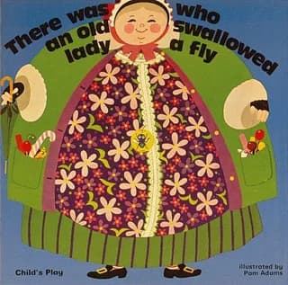 Cover of There Was an Old Lady Who Swallowed a Fly by Traditional rhyme