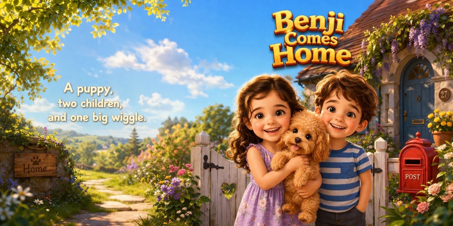 Cover of “Benji Comes Home”, a personalized storybook by KindFable