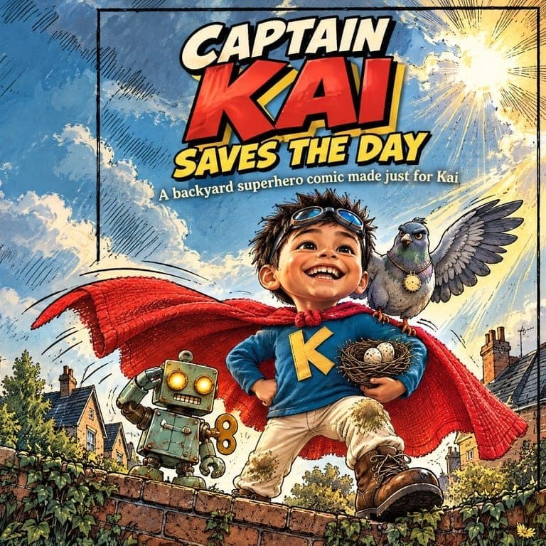 The cover of Captain Your Child Saves the Day