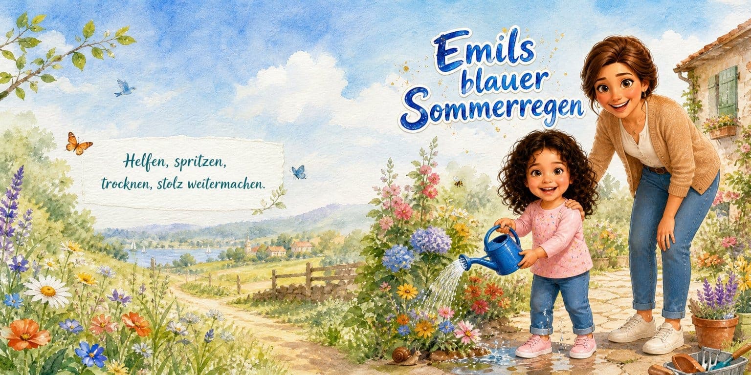The cover of Emils blauer Sommerregen
