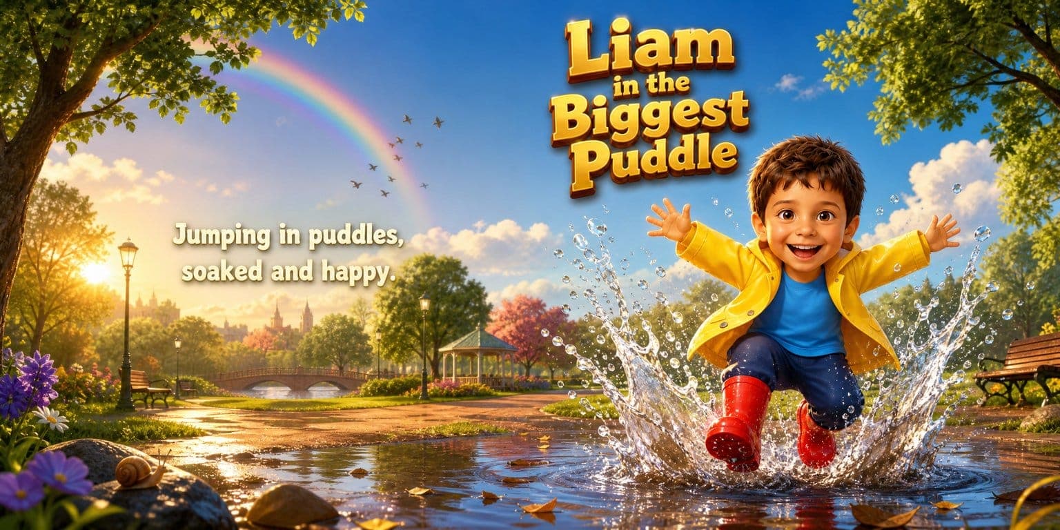 The cover of Liam in the Biggest Puddle