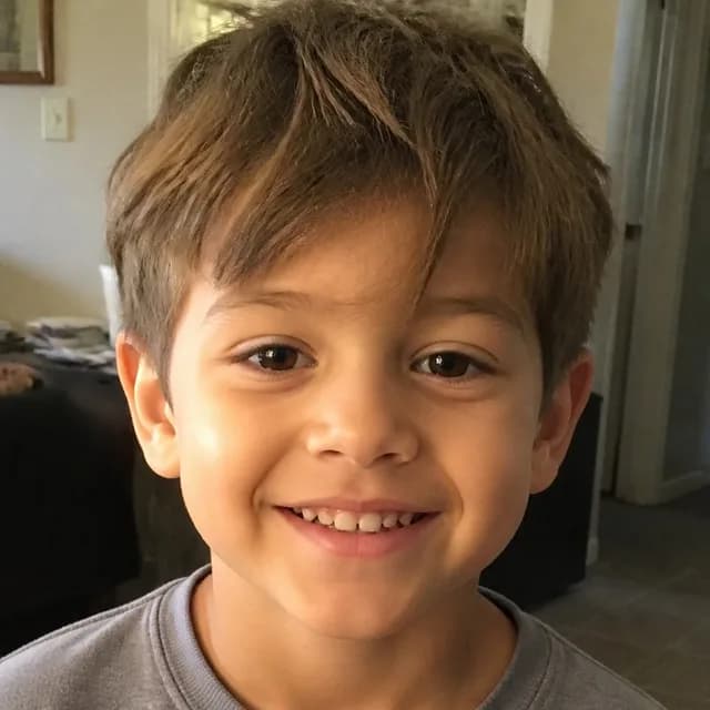 The photo Lucas's family uploaded