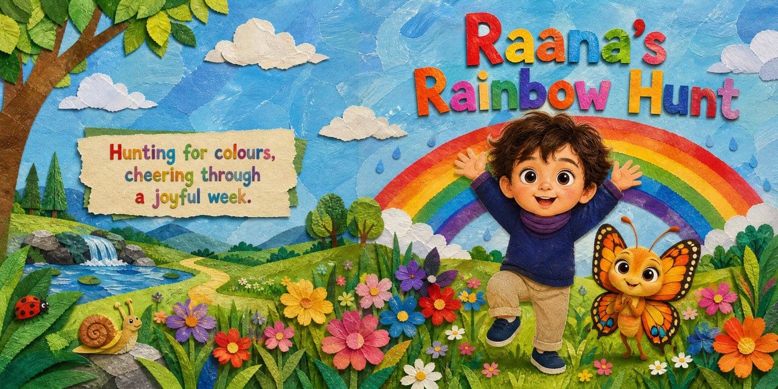 The cover of Raana's Rainbow Hunt