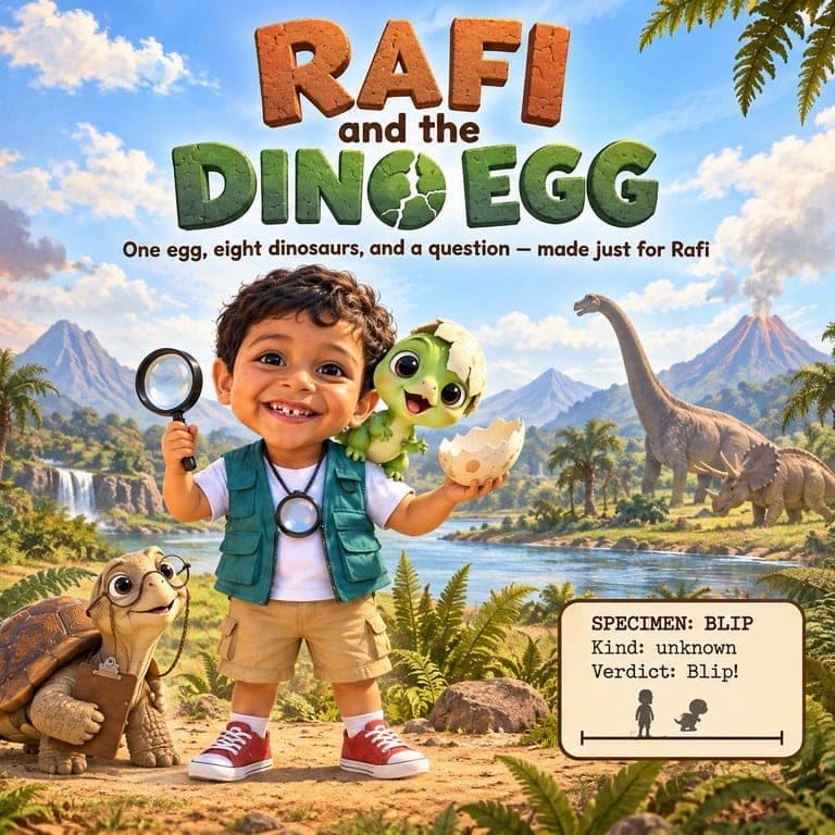 The cover of Your Child and the Dino Egg