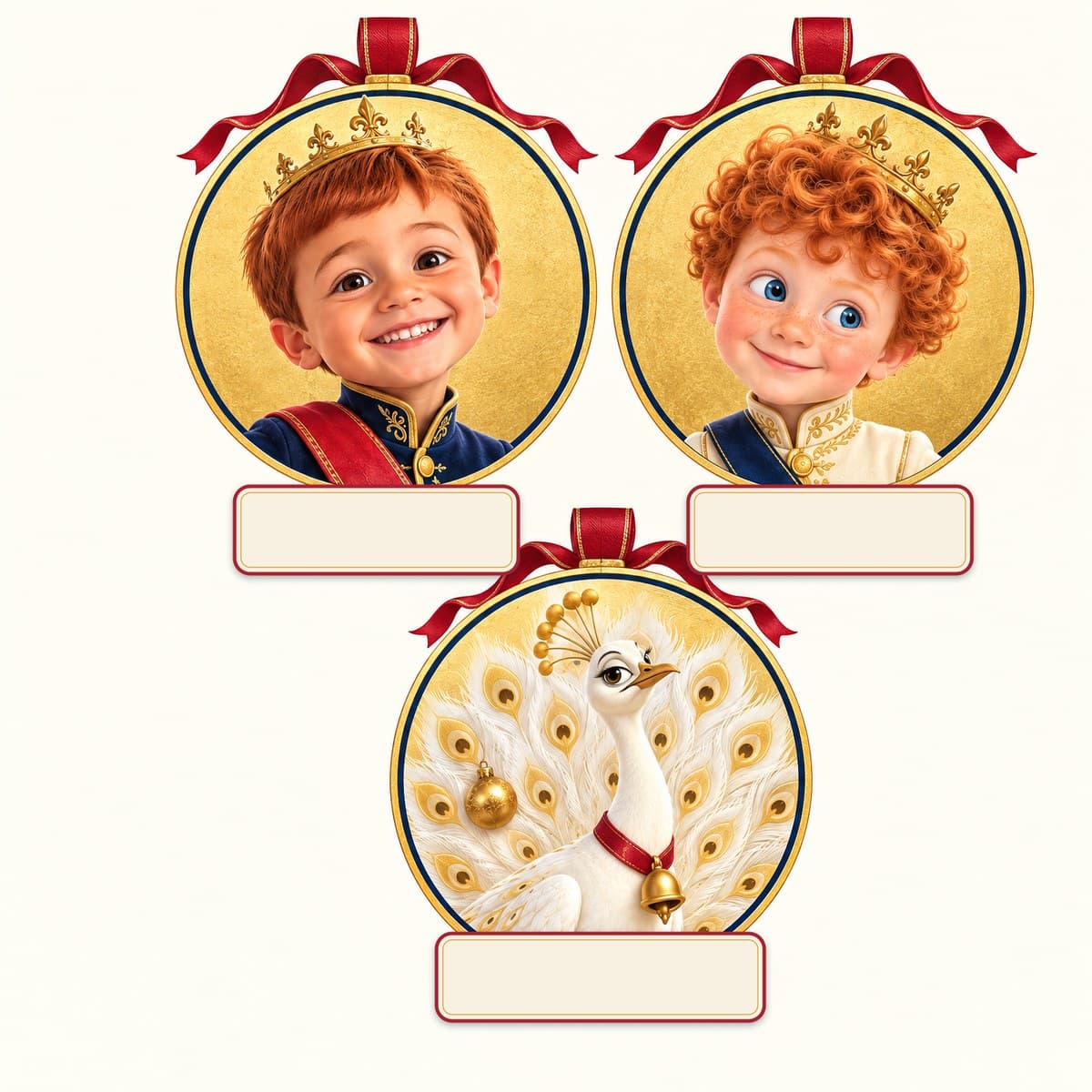 The cast of The Two Princes of Christmas: Arlo, Jasper, Marquis